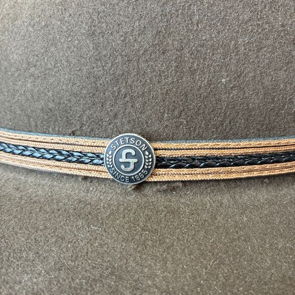 NWT Stetson The Rawlins, Size Large, KB Oak Brown, 100% Wool, USA, Cowboy Hat - Picture 3 of 16